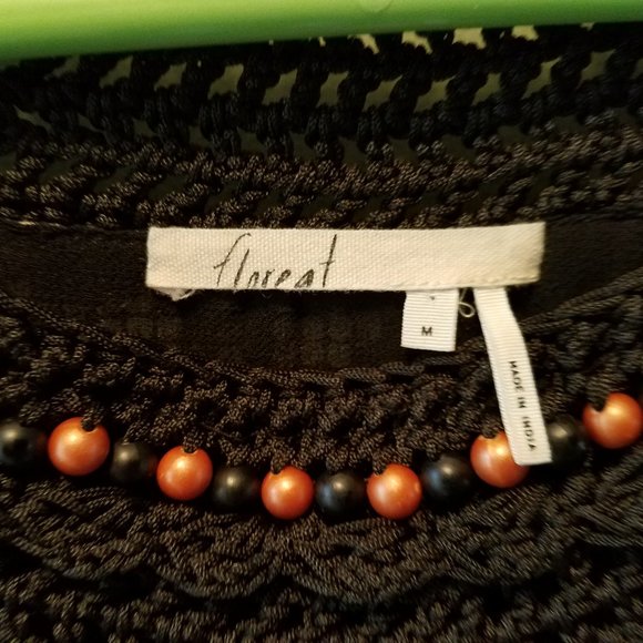 Anthropologie Black and White Patterned Dress - Picture 5 of 10